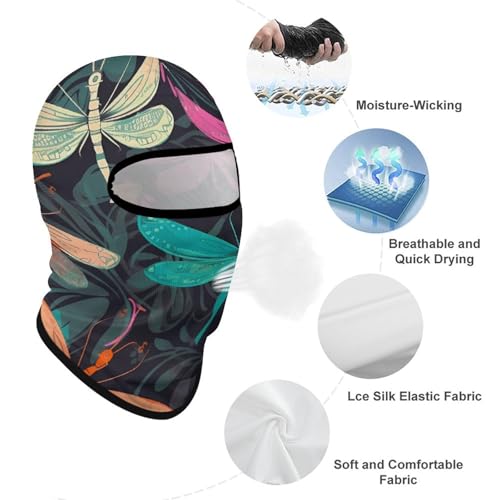 Balaclava para Hombres con Máscara de Dragonfly para Invierno, Protección Facial para Ciclismo y Esquí miniatura 3