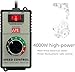 TKXEC Adjustabe 4000W AC 110v Motor Speed Controller Angle Grinder, Hand Electric Drill Polishing Machine Fan Speed Controller Variable Speed Control Switch With Overload Protection