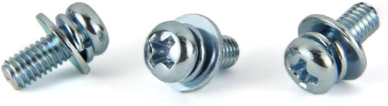 M3-0.5 x 6 mm SEMS Screws/Double Washer/Phillips/Pan Head/Steel/Zinc / 4,000 Pc. Carton