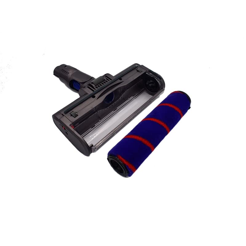 Onderdelen Draaibare Borstel Hoofdgereedschap met LED-verlichting Fluffy Floor Head Roller Brush Fit for Dyson V6 a/b- Type vacuümreinigers - Image 3