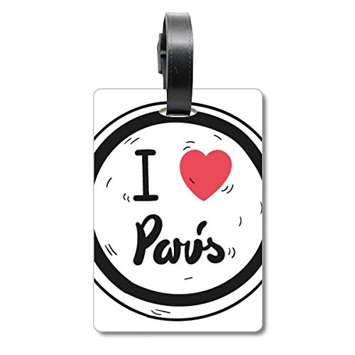 Étiquette bagage Tourister Paris pour valise et sac de croisière chic