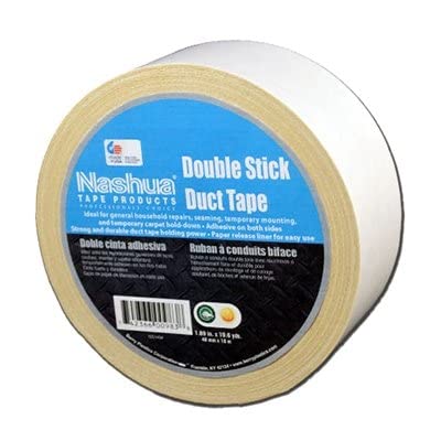 Nashua - 1087287 105C Multi-Purpose Double-Sided Cloth Duct Tape, 18m Length x 48mm Width, Natural