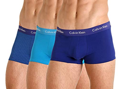 Image of Calvin Klein Cotton Stretch 3 Pack Low Rise Trunks