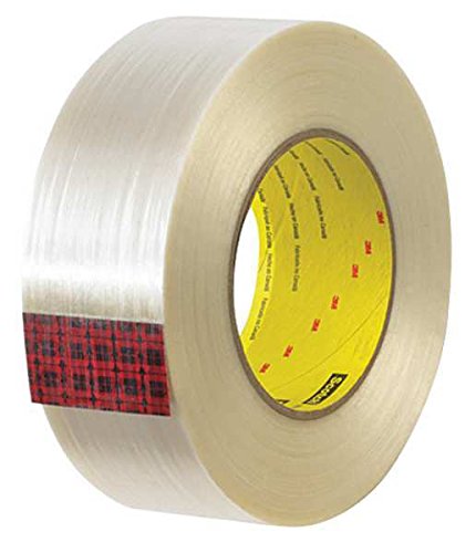 3M Scotch 8919MSR Clear Filament Strapping Tape - 18 mm Width x 55 m Length - 7 mil Thick - 74051 [PRICE is per ROLL]