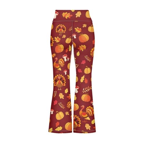 Image of Girls Flare Leggings Cute Bell Bottoms for Teen Girls Wide Leg Sweatpants for 5-14 T
