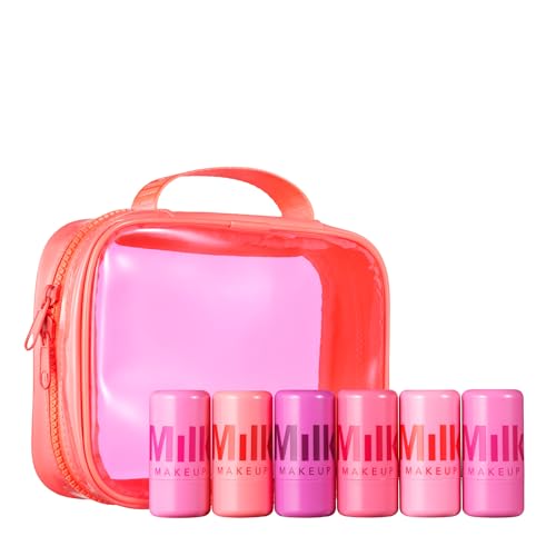 Image of Milk Makeup Cooling Water Jelly Tint Gift Set - 6-Pack with Exclusive Jelly Bag - Sheer Lip + Cheek Stain with Vegan Collagen + Aloe - Hydrating, Long-Lasting, Buildable Lip Tint + Blush - Full Size
