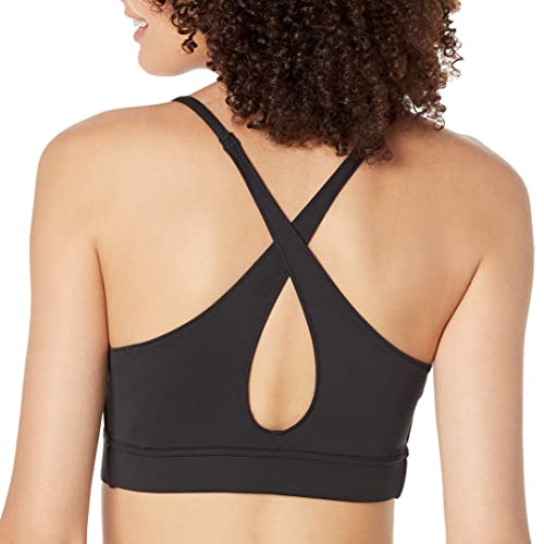 Image of Reebok Women's Satin 91% PES /9% El-Interlock-Hydrophilic Finish /Print-Digital Sublimation-Disperse Classic Workout Sports Bra