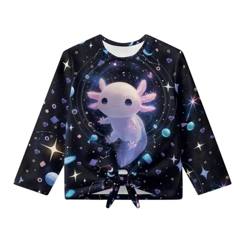 Long Sleeve Shirts for Girls Tie Knot Front Tops Kids School Clothes Sports Activewear4