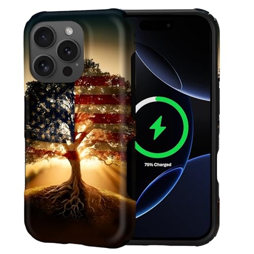Coque iPhone 16 Pro MagSafe antichoc et antidérapante motif Arbre de la Liberté