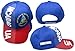 Nicaragua Royal Blue Red White Letter Crest Patch Side Embroidered Hat Cap