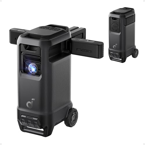soundcore Nebula X1 Pro | Mobiler Beamer 4K Laserprojektion 7.1.4 Dolby Atmos Spatial Sound, All-in-One Design, 300 Zoll, 3500 ANSI Lumen, 400W Stereo, Auto Kalibrierung, Dolby Vision, GTV, Outdoor