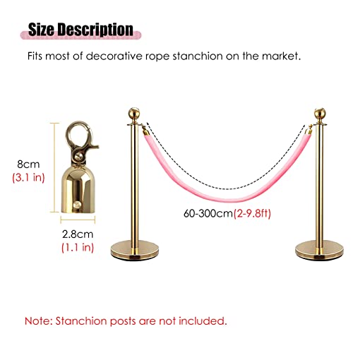 Transenna 2 Pacchetti di Corda di Velluto Rosa con...