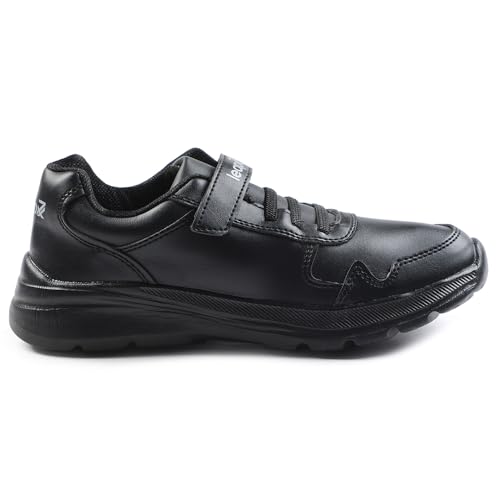 Image of Liberty Leap7x SCHLPRO-3 Uniform School Shoes for Kids with EVA Sole | PU Upper Quick-Wear Velcro Closure | Stylish & Lightweight | Comfortable Footbed | Memory Foam Insole