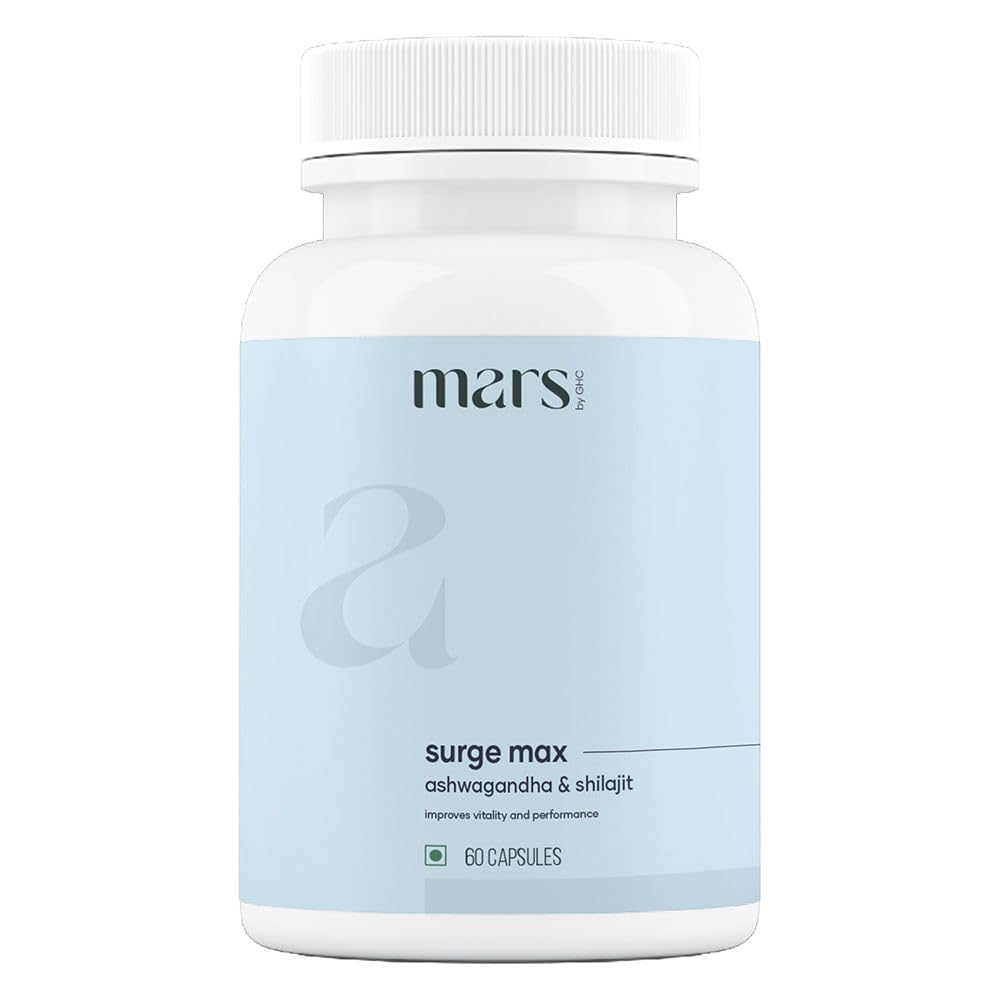 mars by GHC Surge Max, Anxiety Relief, 60 Capsules | Shilajit Ashwagandha, Gokshura, Safed Musli Anxiety Relief Capsules | Help Maintain Overall Health | Only For Sale In India (B0CY5PM7PC) Amazon Price History, Amazon Price Tracker