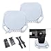 Wheel Alignment Turn Plates, Rotation Angle 360° Alignment Turntable Plate with Two Thrust Pads and Two Rubber Transition Blocks 5 Ton Wheel Alignment Turn Plates Car Truck Front End Wheel Tool 1 Pair