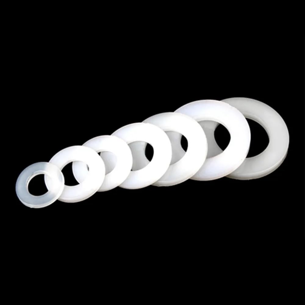 Junta de Silicona, arandela Plana, 10 Juntas Planas de Silicona, diámetro Interior de 9, 10 y 11 mm, Grosor de 2,3 mm, for Grifo de fontanería.(56x42x3mm)