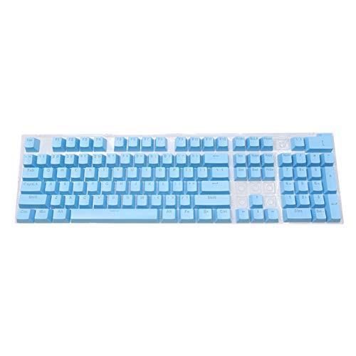 Livecitys Lot de 104 capuchons universels ergonomiques en ABS rétroéclairé haut de gamme Bleu Cover
