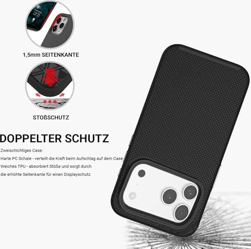 Coque iPhone 17 Pro Max MagSafe JT Berlin Pankow en silicone robuste et ultra fine noir - 5