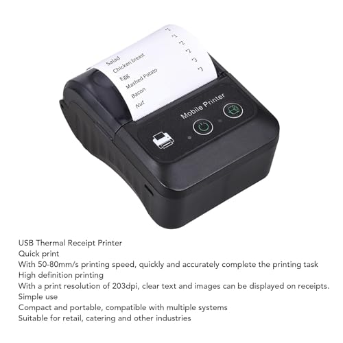 Image of GOTOTOP Bluetooth Thermal Receipt Printer, Portable Wireless Shipping Label Printer Fits iOS Androids Wins, for Retail Restaurant Small Business