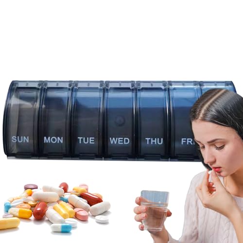 Caja De Pastillas De 7 Días - Consejos De Pastillas Portátiles Para Viajar Transparente Rectangular, Dispensador De Medicamentos De Medicina Para Píldoras/Aceite De Pescado/Suplementos Caja De Pastillas De 7 Días - Consejos De Pastillas Portátiles Para Viajar Transparente Rectangular, Dispensador De Medicamentos De Medicina Para Píldoras/Aceite De Pescado/Suplementos