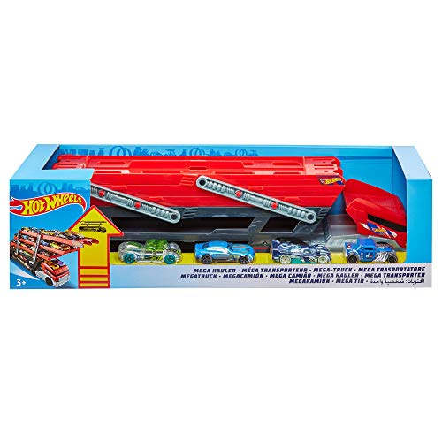 Hot Wheels Mega Trasportatore con Rimorchio