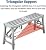 Adjustable Work Platform Folding Steel Ladder - Maximum Load 800 Lbs - Portable Folding Steel Scaffolding Ladder for Heavy-Duty Jobs,180 * 40