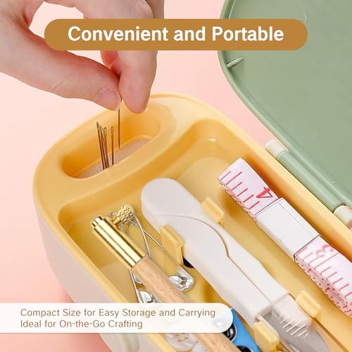 Image of BRBASAP Tambour Embroidery Hook Needle Kit Beading Tool with 3 Needles for Beaded Designs Beadwork Sequin Crafting and Frame Work Complete Tambour Beading Kit for Beginners and Professionals