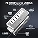 P9 USB C Hub, intpw 9-in-1 USB C Hub Multiport Adapter with 4K HDMI, PD 100W, Type-C & 2 USB A 3.0 5Gbps, 2 USB A 2.0, SD/TF Card Reader, Aluminum USB Hub for Laptop, iPhone 17 Series, MacBook, iPad