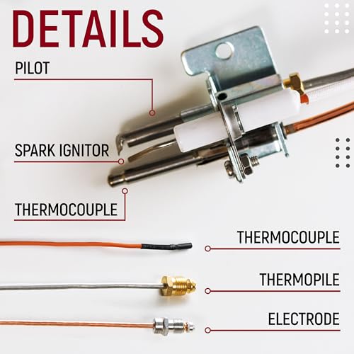 Image of Upgraded SP20075, SP20305A Pilot and Igniter Assembly Replacement Kit for Water Heaters, Fits Rheem Water Heater