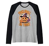 pickleball or treat halloween fun maglia con maniche raglan