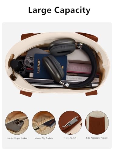 Image of Tote Bag for Women, Lightweight Handbag Bags, Shoulder Hobo Bag for Daily, Travel, School, Teacher
