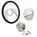 Chrome Boomerang Steering Wheel w/Steering Wheel Adapter and Horn Button