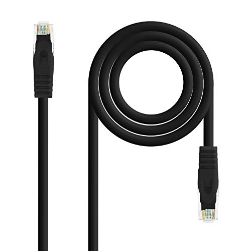 Cable Ethernet RJ45 Cat.6A UTP 1 Metro Negro miniatura 1