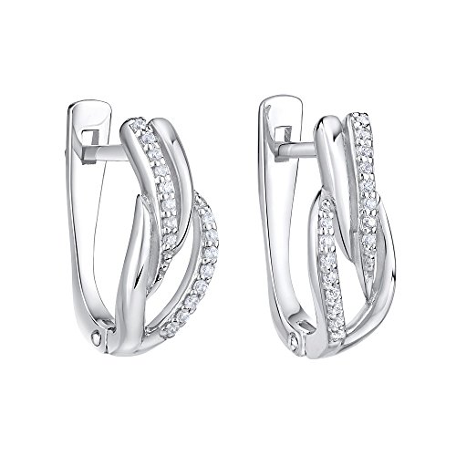 Boucles d'oreilles femme argent 925 SILVEGO élégantes du bureau aux soirées habillées