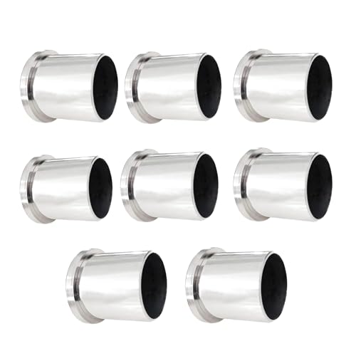 Image of 1 Inch Stainless Steel Wall to Wall Conceal Bracket Curtain Bracket Curtain Pipe Holder Parda Bracket Wardrobe Rod Bracket Rod Support Bracket Heavy Duty Rust Proof (Pack of 8)