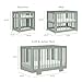 Babyletto Yuzu 8-in-1 Convertible All-Stages® Crib - Conversion Kits for Bassinet, Midi Baby & Full-Size Crib to Toddler Bed, Daybed, and Baby Bed - GREENGUARD Gold Certified - Portable & Adjustable