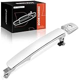 A-Premium - Exterior Door Handle w/Keyhole Front Left Driver Side - Compatible with Nissan & Infiniti Models - Rogue 10-13, Murano 03-07, FX35 FX45 03-08 - Without Smart Key - Replace# 80640-CA012