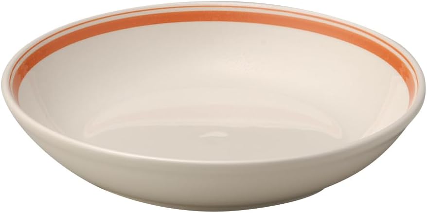 Koyo Pottery 10725010 Countryside Saucer Orange, 10.0 inches (25.5 cm), Pasta Bowl, Dishwasher Safe, Made in Japan