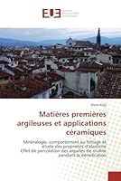 Matières premières argileuses et applications céramiques 6131577234 Book Cover