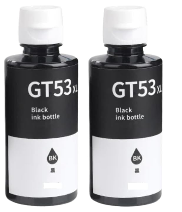 Refill Dye Inkjet Printer Ink for GT51 GT52 Compatible with HP Ink Tank 115, 310, 315, 319, 410, 415, 416, 419, 455, 500, 515, 530, 615, GT 5810, GT 5811, GT 5820 (Black(2pcs) 90ml Each) (B0CZDLY51Z) Amazon Price History, Amazon Price Tracker