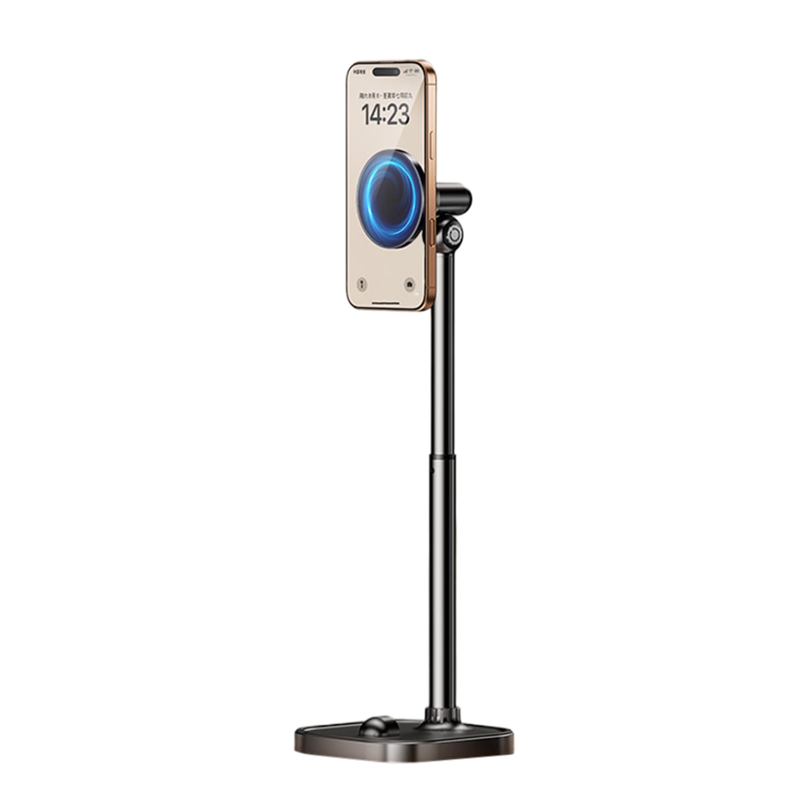 Support de téléphone de bureau pliable en aluminium avec bras extensible - 8