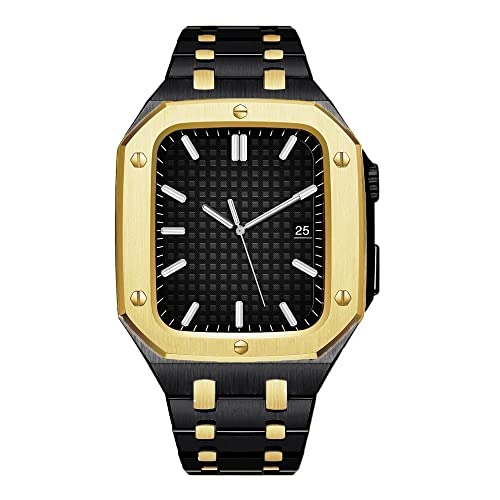 Bracelet acier inoxydable Apple Watch 45mm homme iWatch 8 7 44mm métal AP