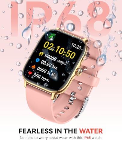 Image of Smart Watch for Women Men- Answer /Make Call, 2025 IP68 Waterproof Fitness Step Sleep Tracker Watch with Monitor Activity Counter Smartwatch for Andriod iPhone iOS Samsung Compatible