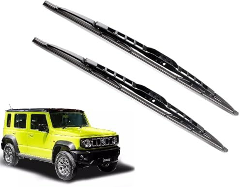 Image of Euro Care Metal Type Wiper Blade Compatibility with Maruti Jimny Windshield Car Wiper Blade Size D-16,P-16