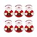 TOYANDONA 6Pcs Natale Argenteria Tasca Tasche Taglierine a Taglierina di Natale Borsa a Forcella Santa Claus Stoviglie Posate Detentori di Posate di Natale Calzini per La Decorazione Del