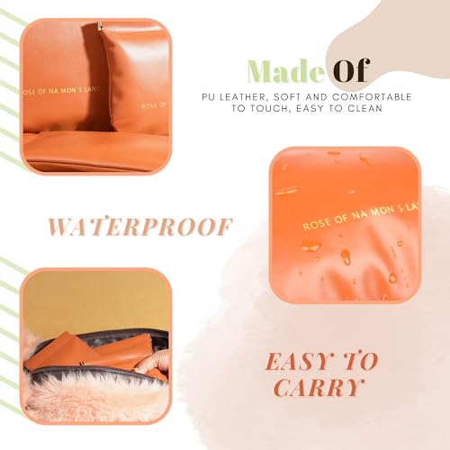 Image of House of Quirk Cosmetic Bag for Women Makeup Bag for Purse Travel Makeup Organizer Bag Waterproof Makeup Pouch with Sunglasses Case (Pack of 3, Brown)