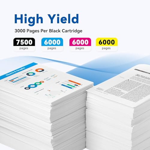 Image of 414X W2020X Toner Cartridges 4 Pack With Chip Compatible for HP M479dw | 414X W2020X W2021X W2022X W2023X Toner High Yield Compatible with M479dw M479fdw M479fdn M454dw M454dn M480f (BK /M /C /Y)