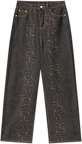 VCM Y2k Pants Leopard Print Pants Baggy Jeans Wide Leg Jeans Leopard Pants Grunge Y2k Pants Vintage Pants