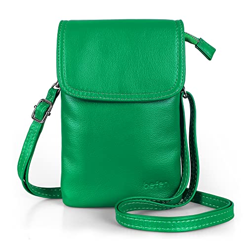 Image of befen Genuine Leather Small Crossbody Bags for Women Cell Phone Travel Bag
