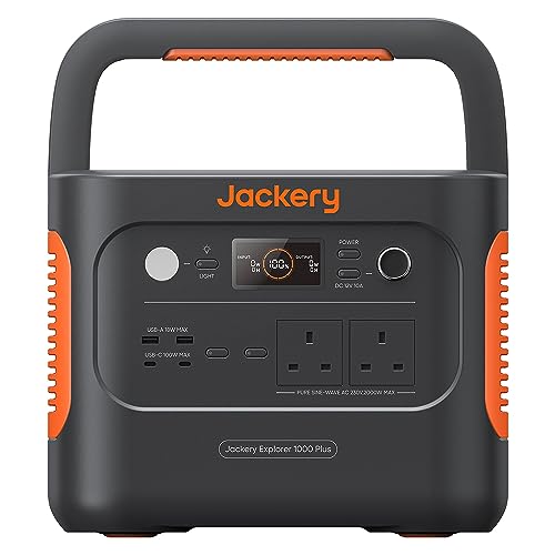 Jackery Explorer 1000 Plus portable power station, 1264Wh LiFePO...